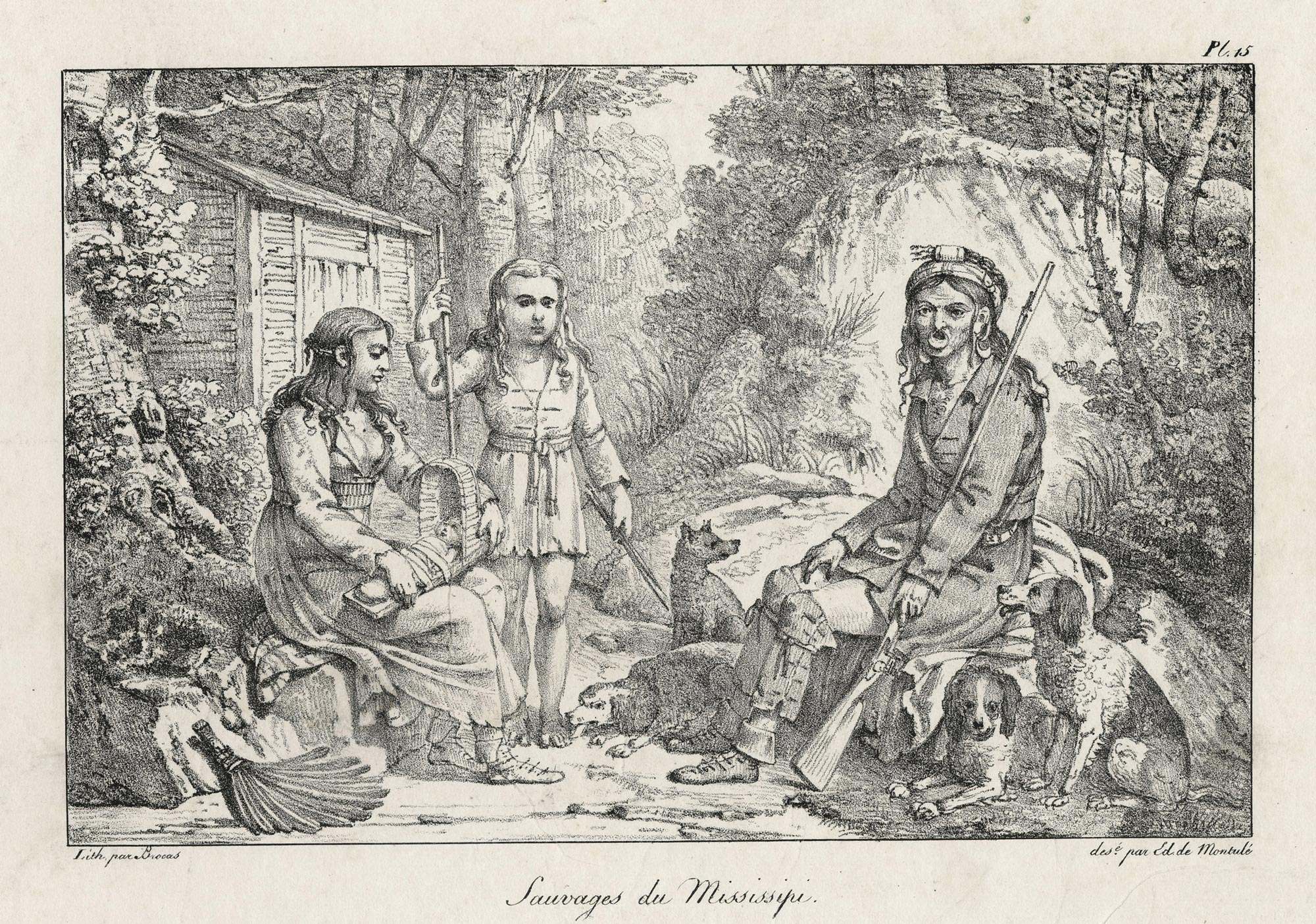 DE MONTULÉ  Édouard — Sauvages du Mississipi