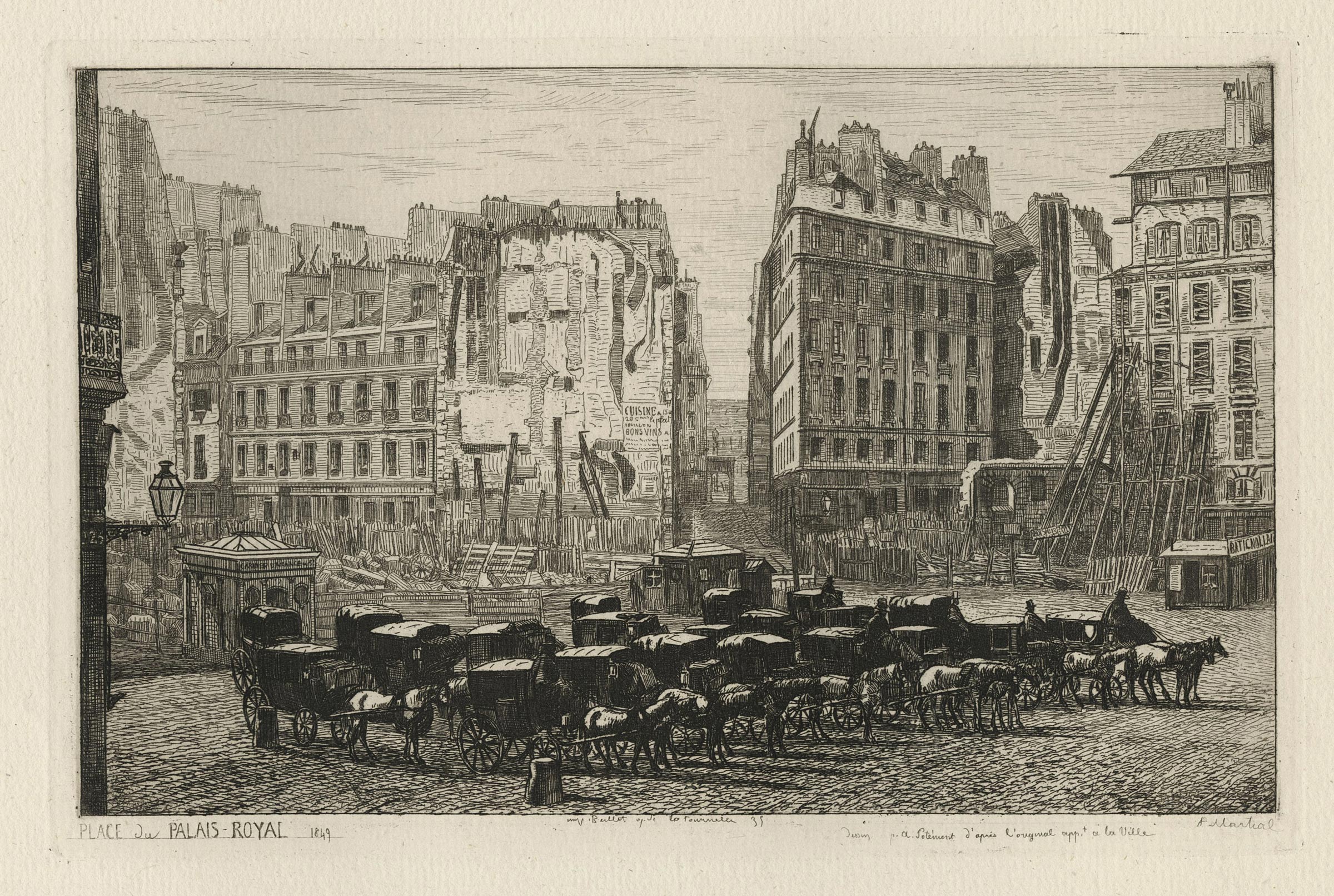 POTÉMONT Adolphe Théodore Jules Martial — Place du Palais Royal