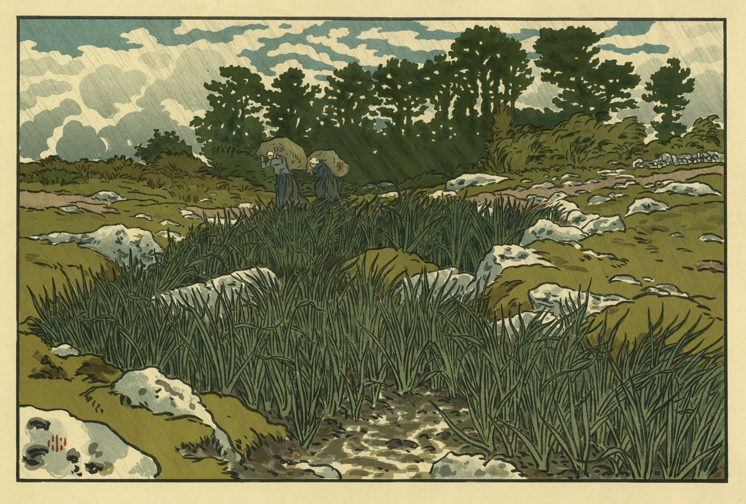 RIVIÈRE Henri — Ruisseau à Lopérec