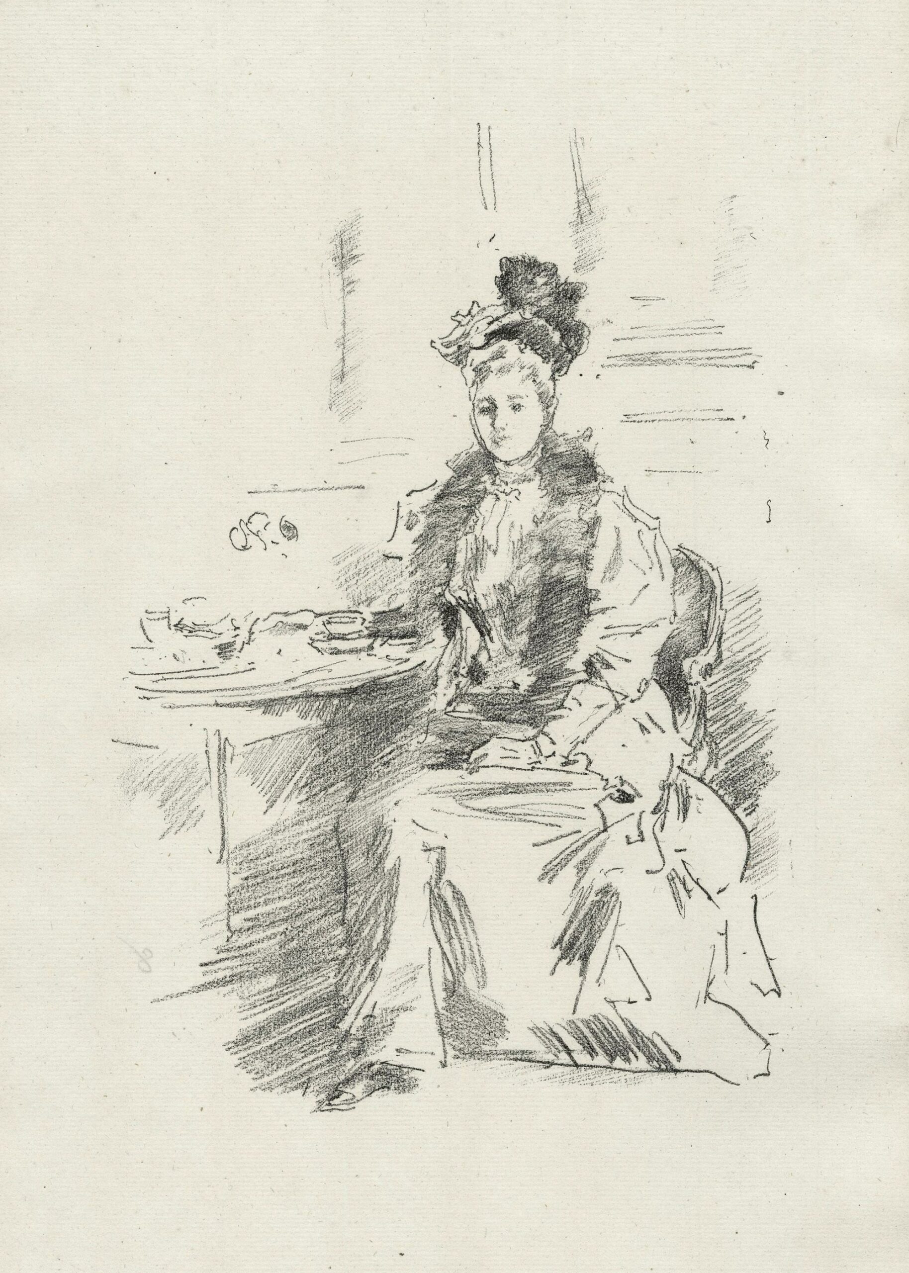 WHISTLER James Abbott McNeill — La jolie New-Yorkaise