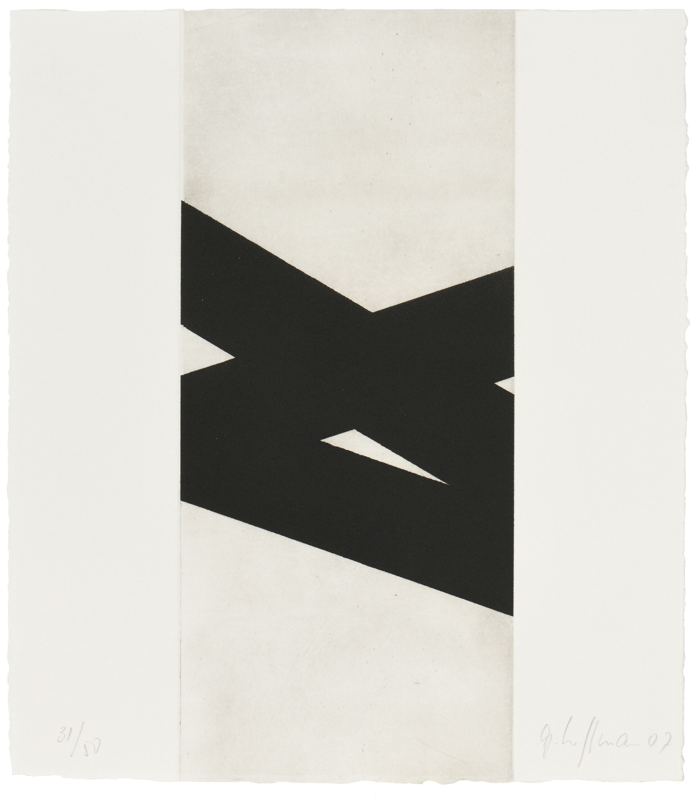 HOFFMANN Godwin — Sans titre (composition en noir et blanc)