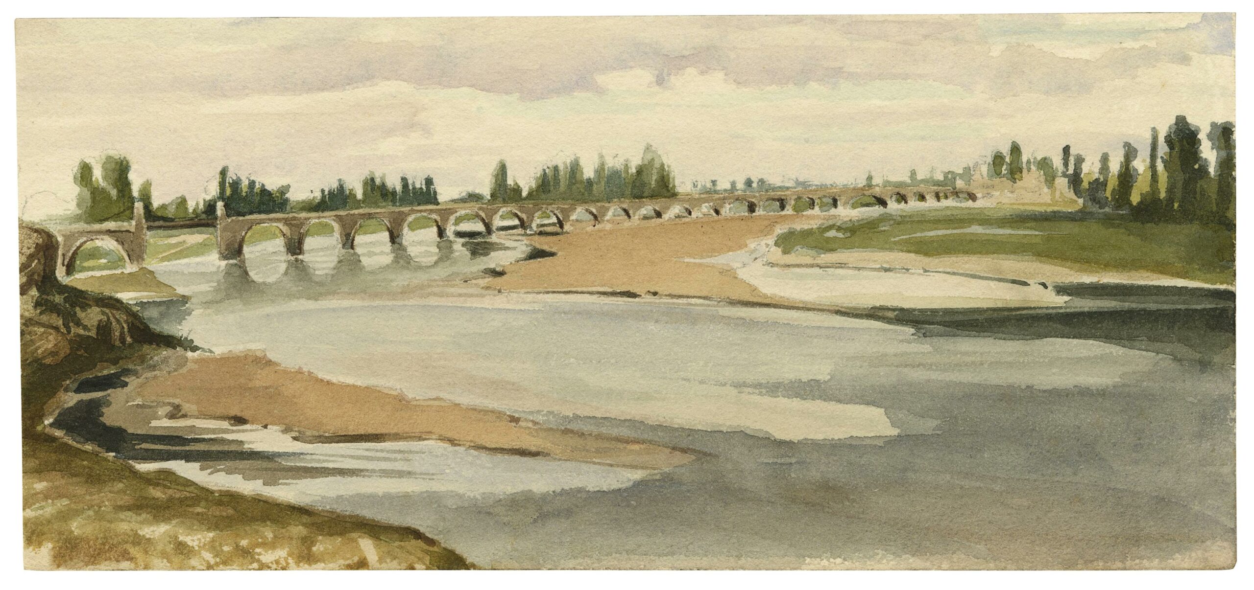 MEQUILLET Gustave — Le pont de Beaugency