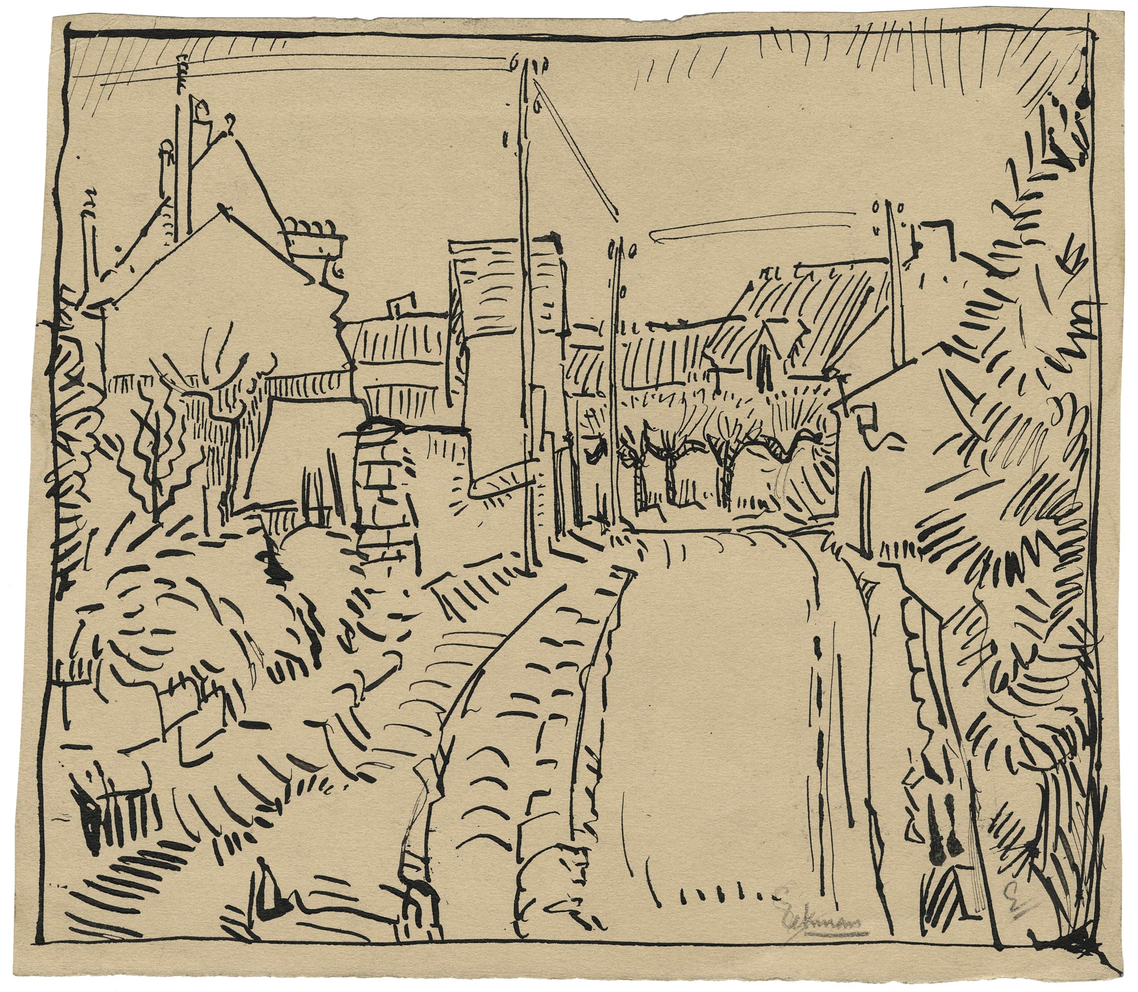 EEKMAN Nicolaas Mathijs — Chemin menant au village