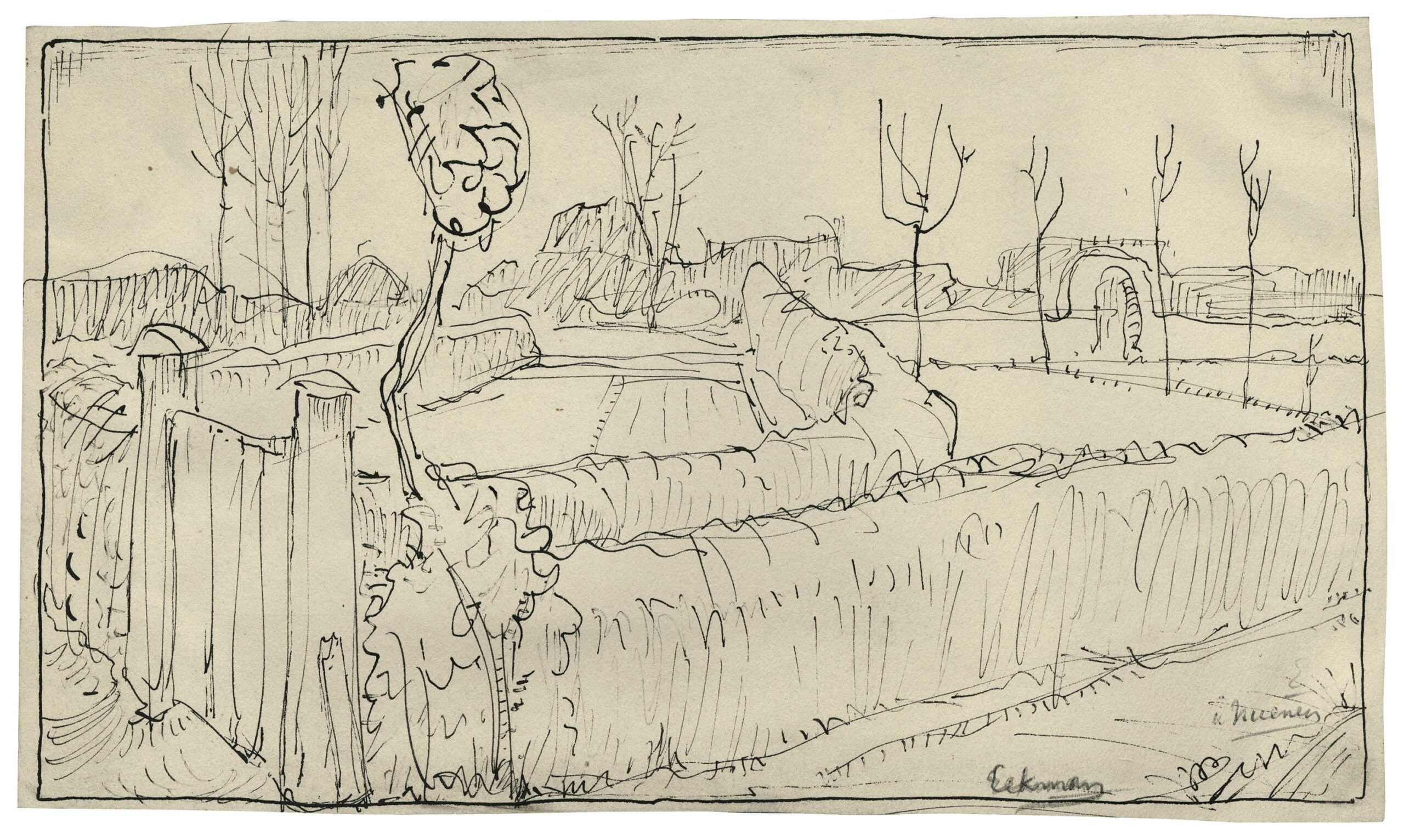 EEKMAN Nicolaas Mathijs — Jardins clos, Nuenen