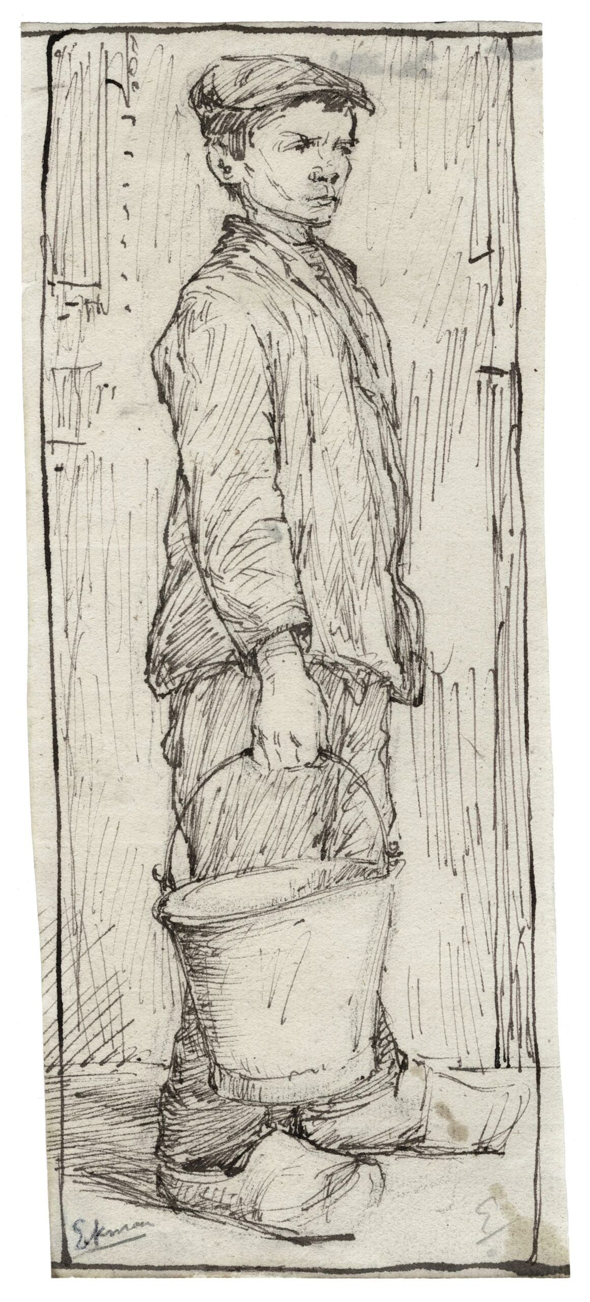 EEKMAN Nicolaas Mathijs — Jeune garçon tenant un seau