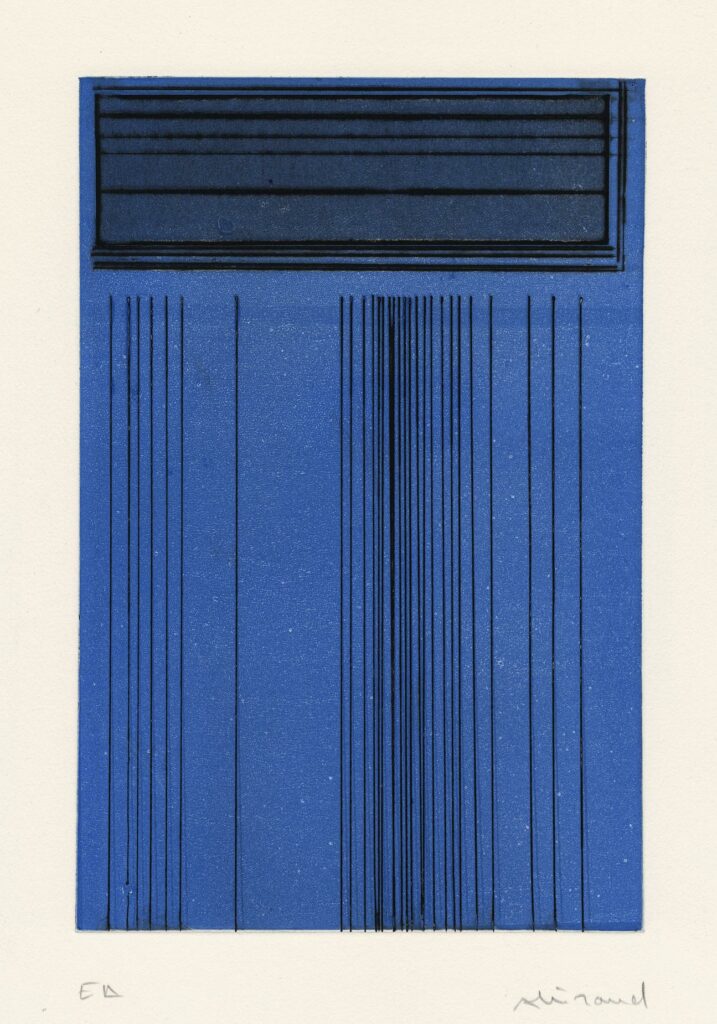 Allirand – Sans titre (composition en bleu)