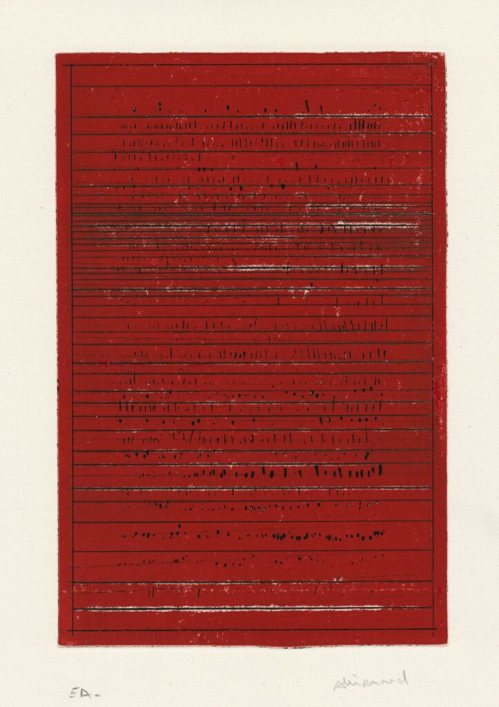 Allirand – Sans titre (composition en rouge)