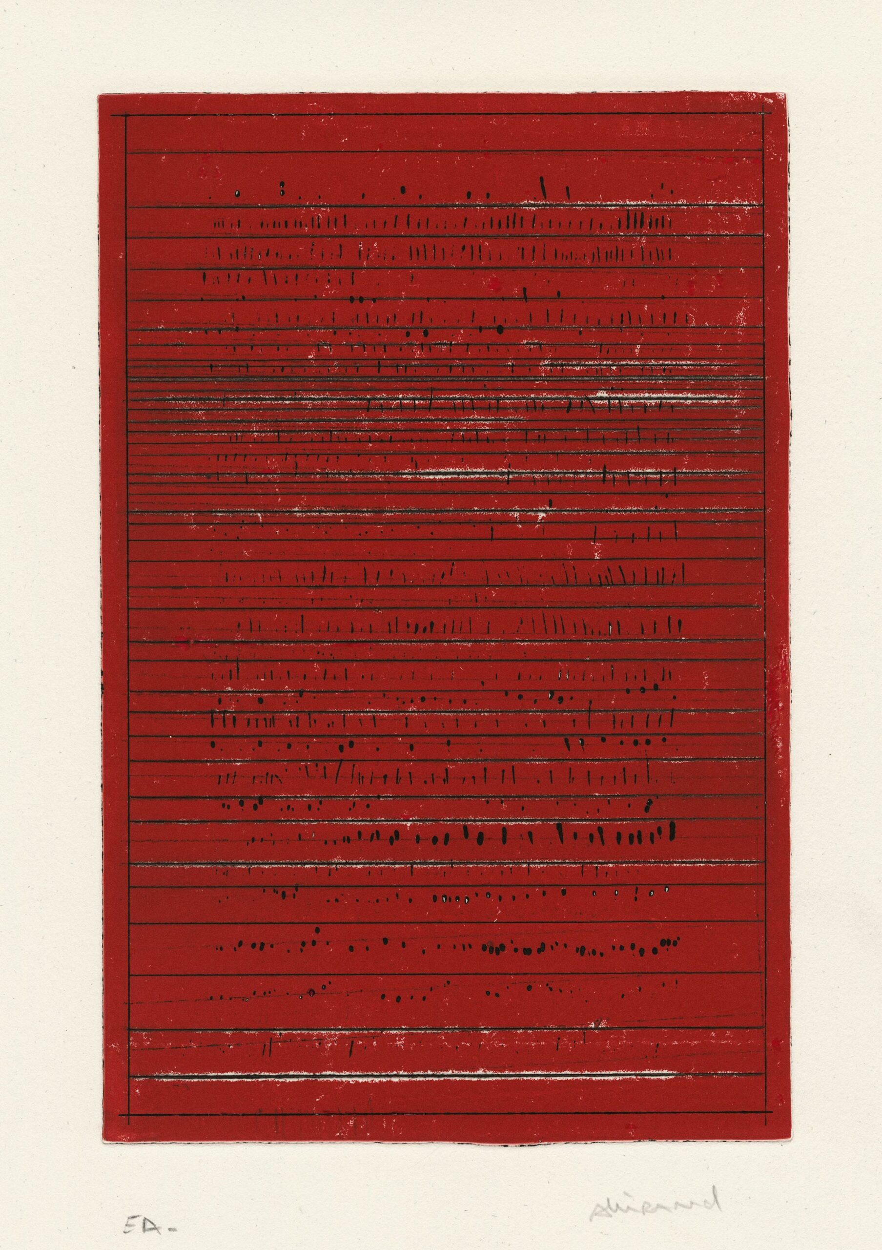 ALLIRAND Renaud — Sans titre (composition en rouge)