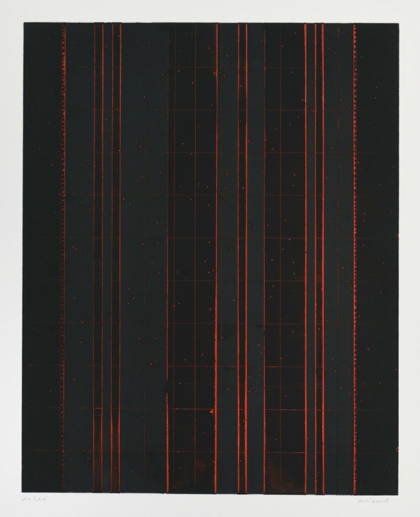 Allirand – Sans titre (composition en noir et rouge)