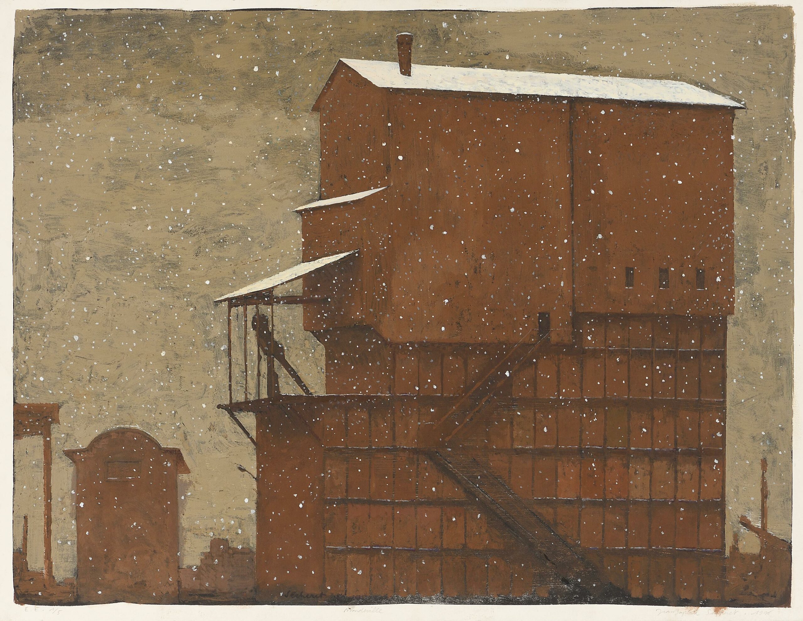 SÉCHERET Jean-Baptiste — Mondeville I (sous la neige)