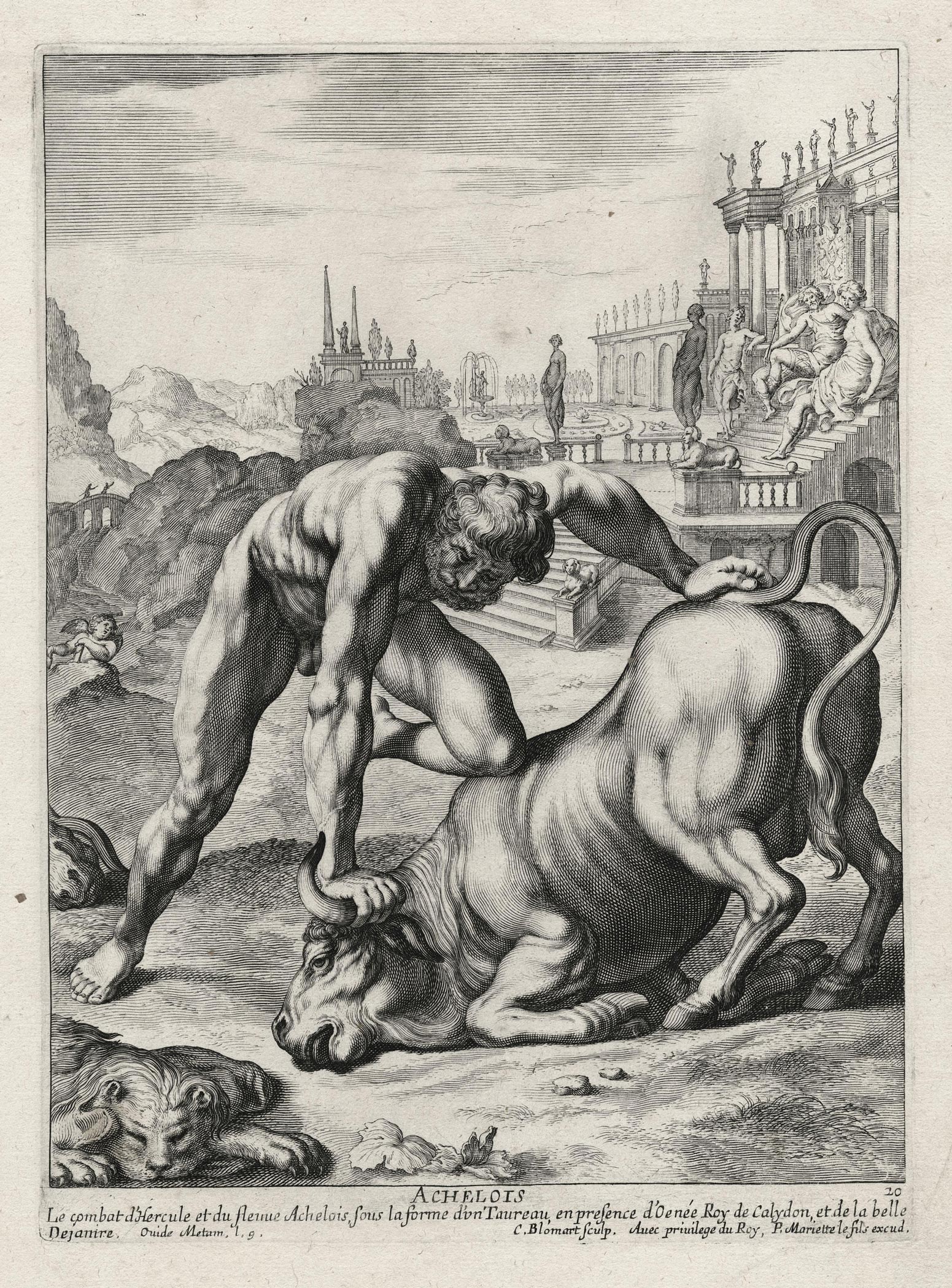 BLOEMAERT Cornelis — Hercule et Achéloüs