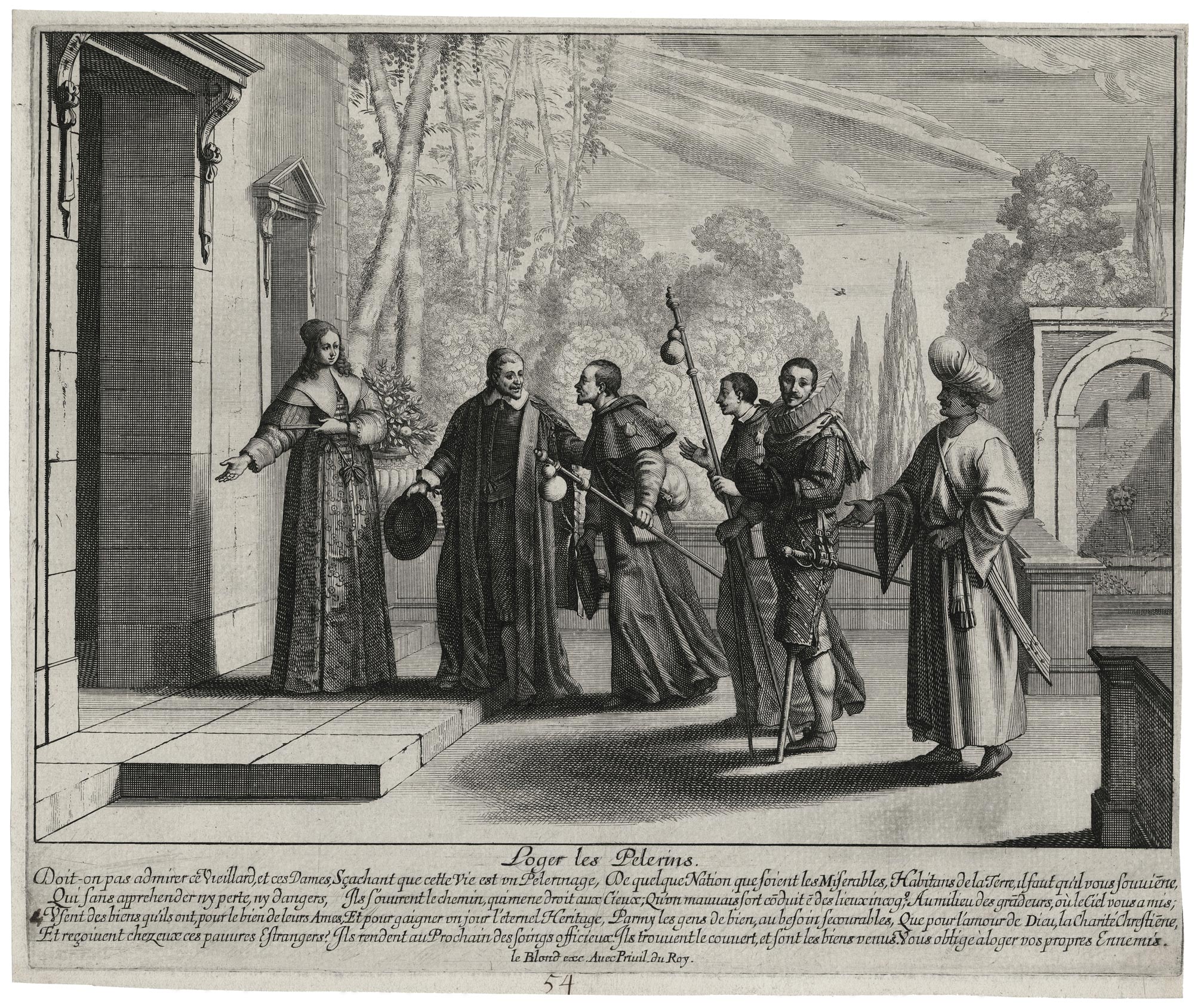 BOSSE Abraham — Loger les pèlerins