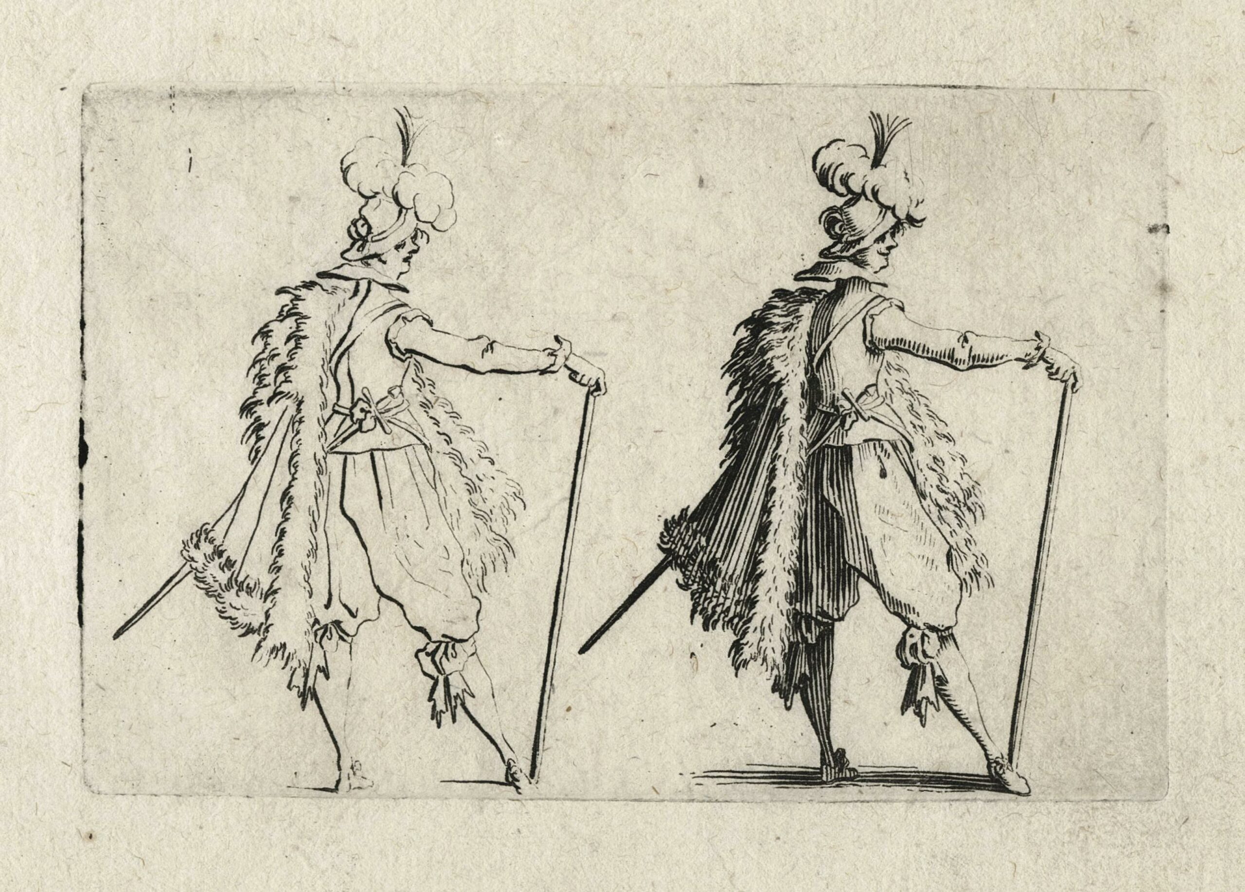 CALLOT Jacques — Le gentilhomme à la grande canne