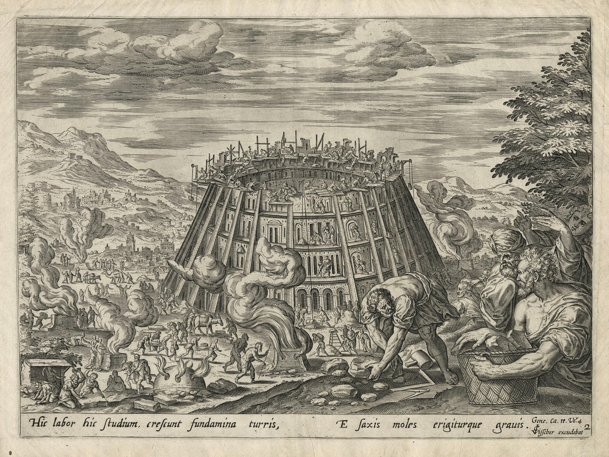 COLLAERT I Hans — La construction de la tour