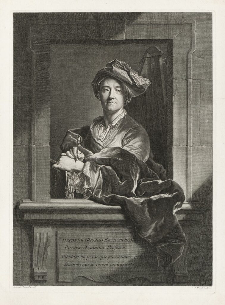 Drevet – Portrait de Hyacinthe Rigaud