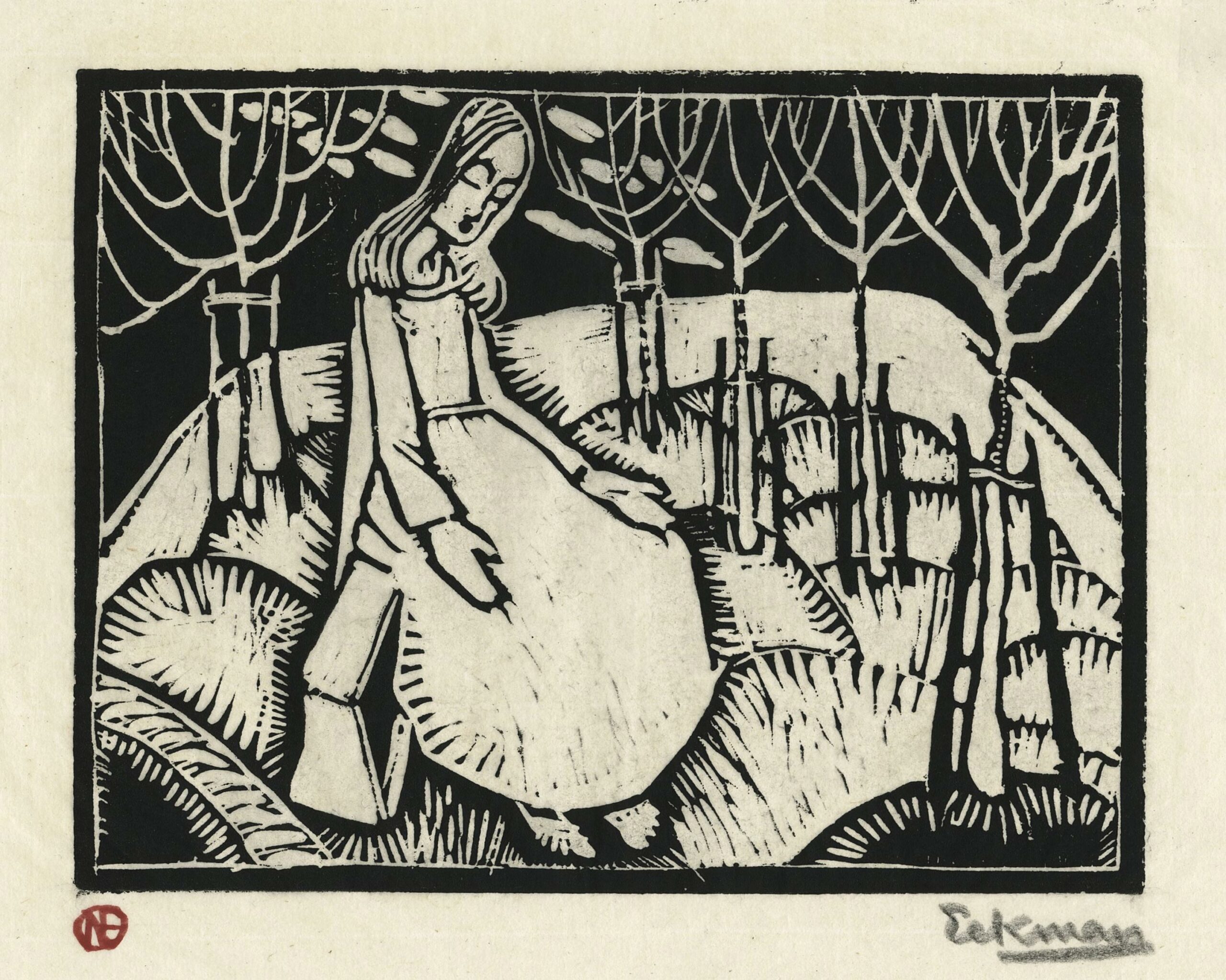 EEKMAN Nicolaas Mathijs — Femme au verger