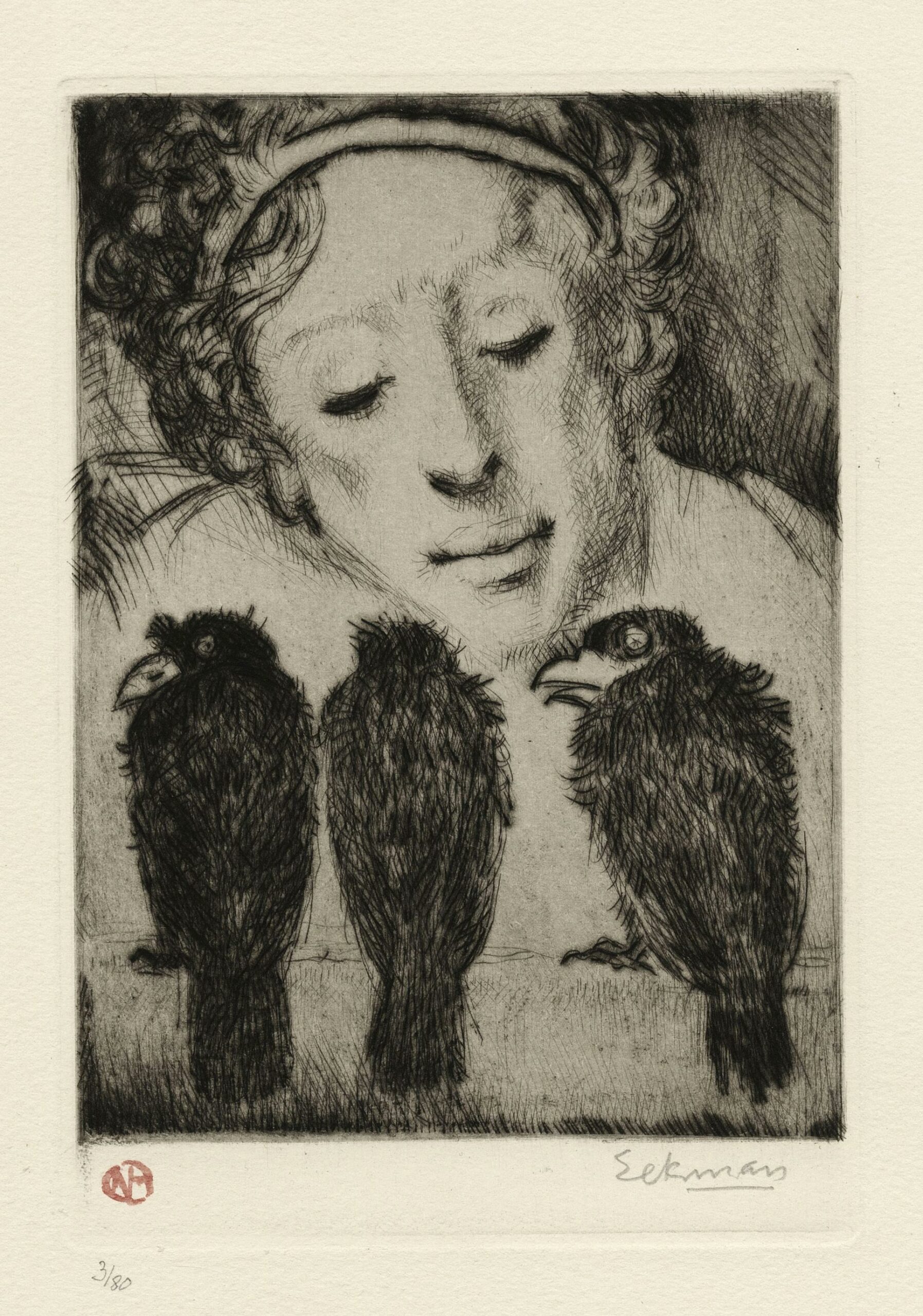 EEKMAN Nicolaas Mathijs — Les trois corbeaux