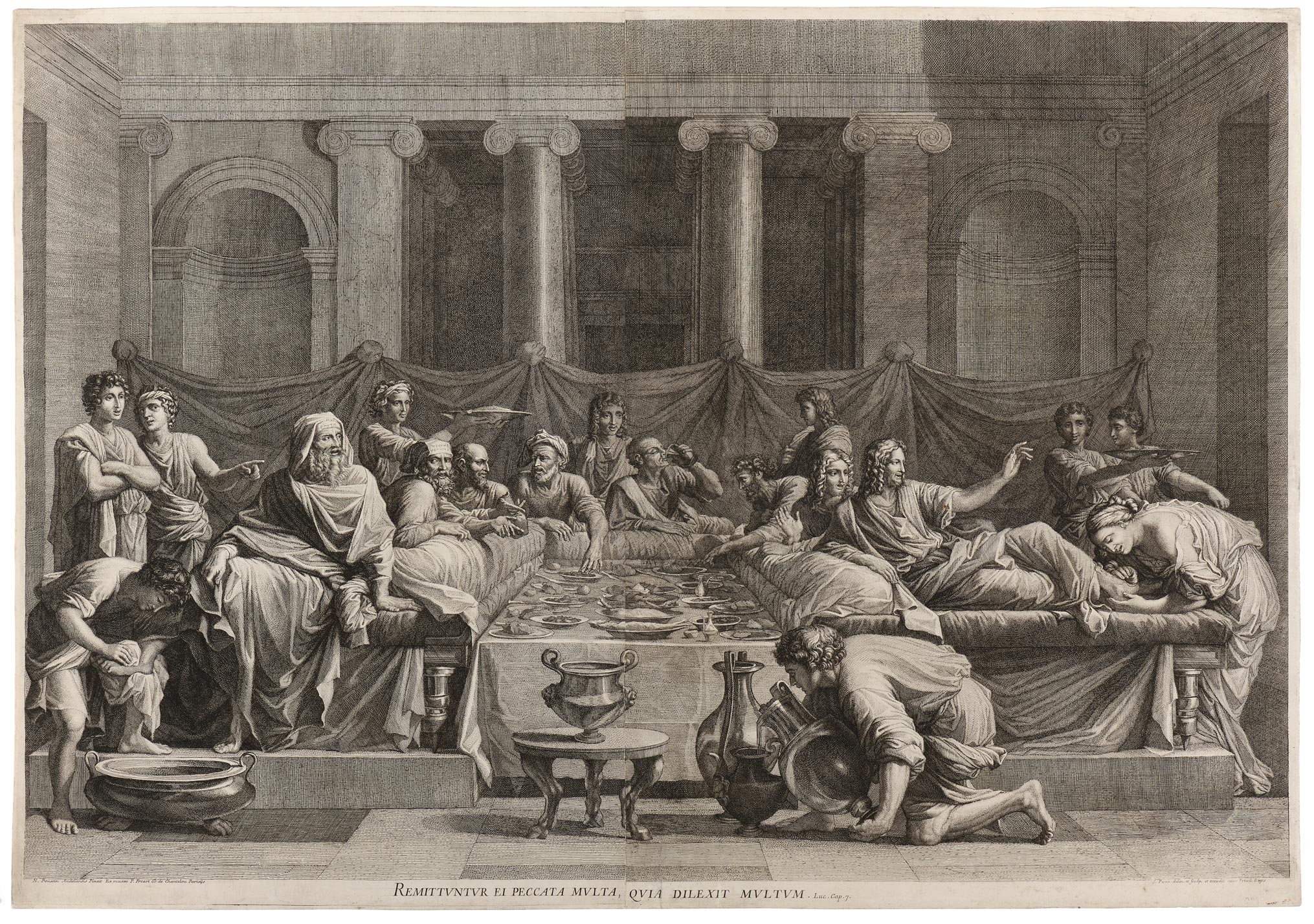 Jean PESNE, La Pénitence, Troisième planche de la suite des Sept sacrements, Galerie Paul Prouté Paris