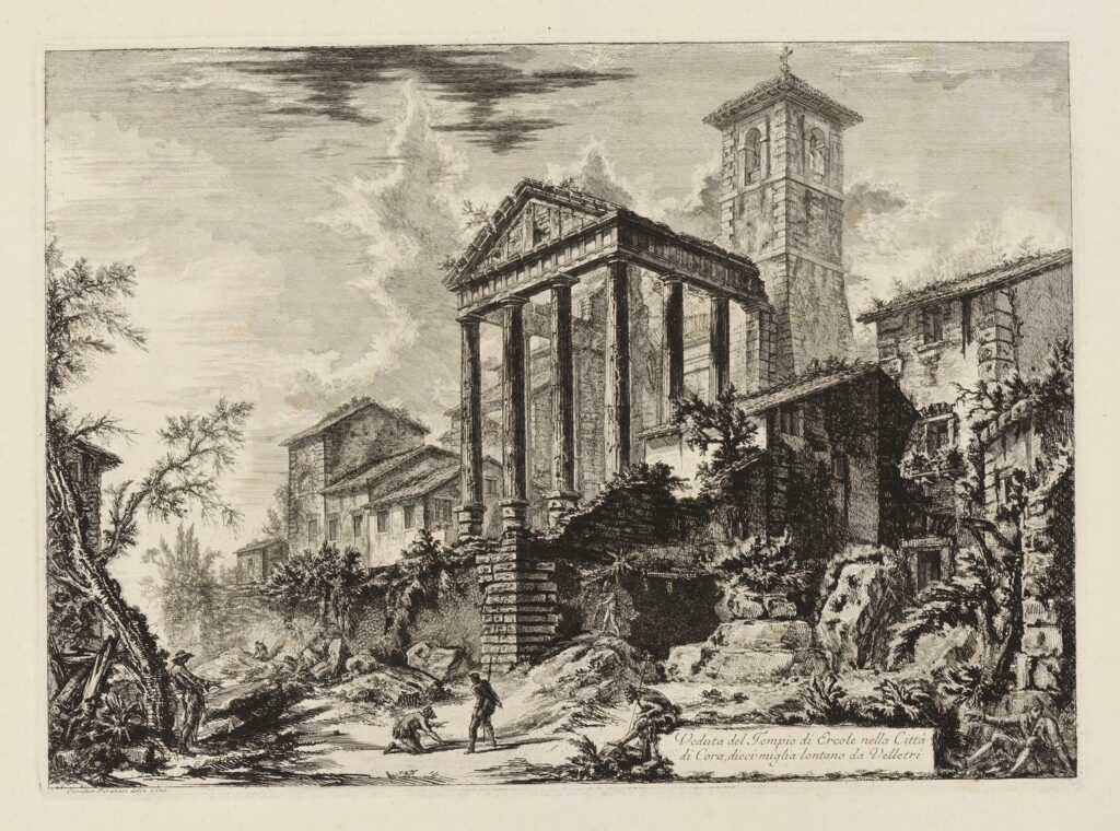Piranèse – Veduta del gran Tempio di Ercole