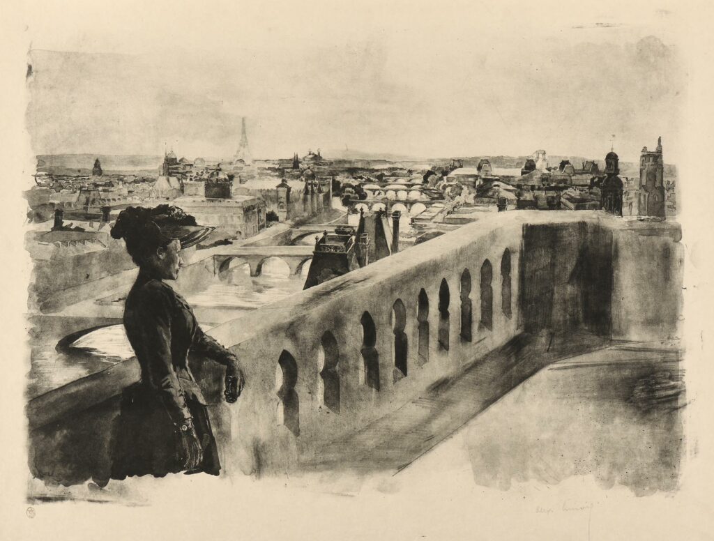 Lunois – Vue de Paris, prise de la tour Saint Gervais