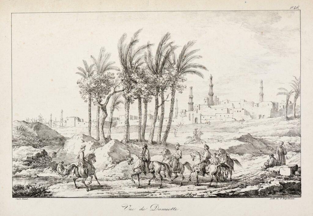 Vernet – Vue de Damiette (Égypte)