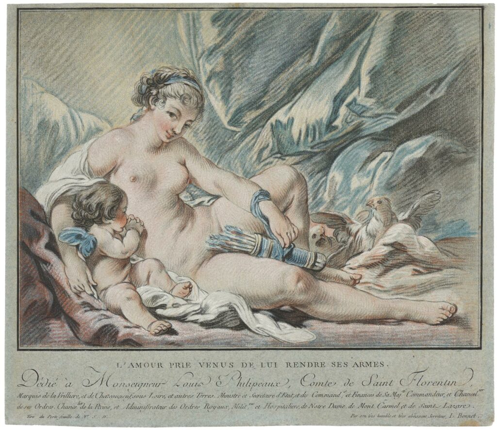 Bonnet – L’Amour prie Vénus de lui rendre ses armes