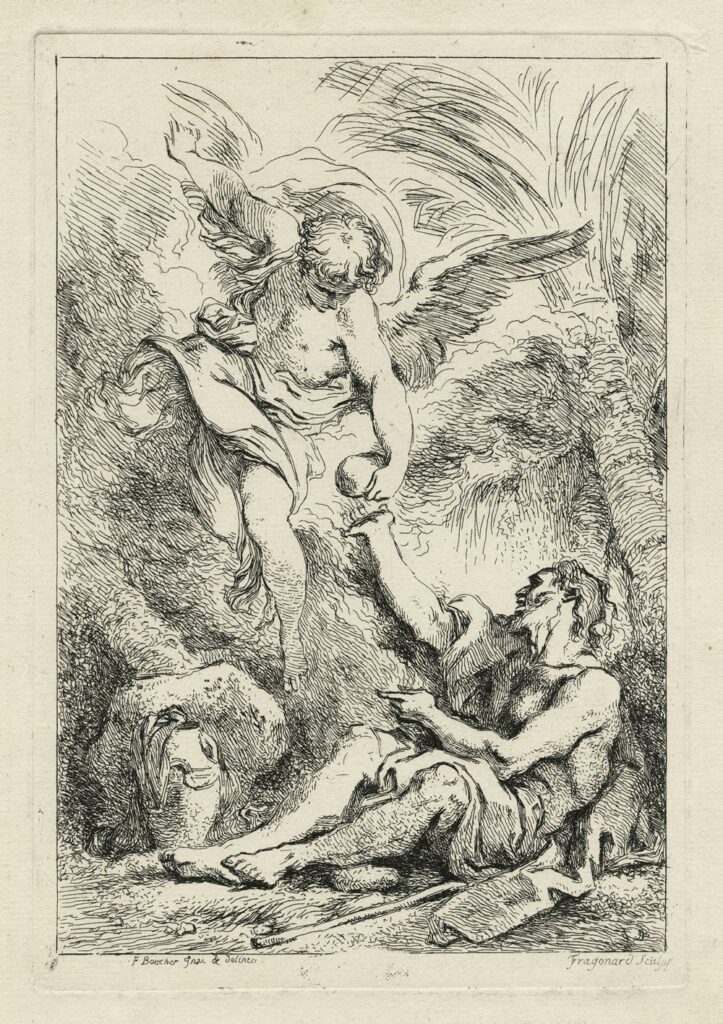 Fragonard – Saint ermite dans le désert