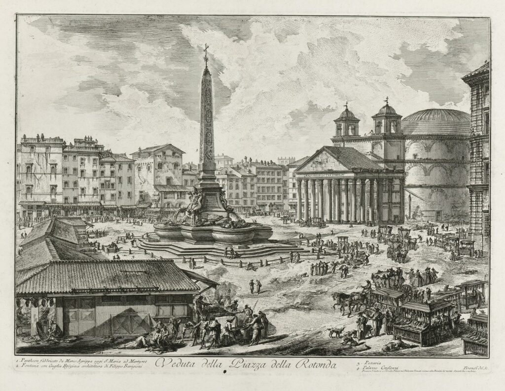 Piranesi – Veduta della Piazza della Rotonda
