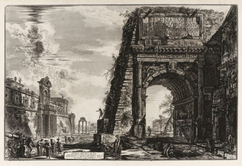 Piranesi – Veduta dell’ Arco di Tito