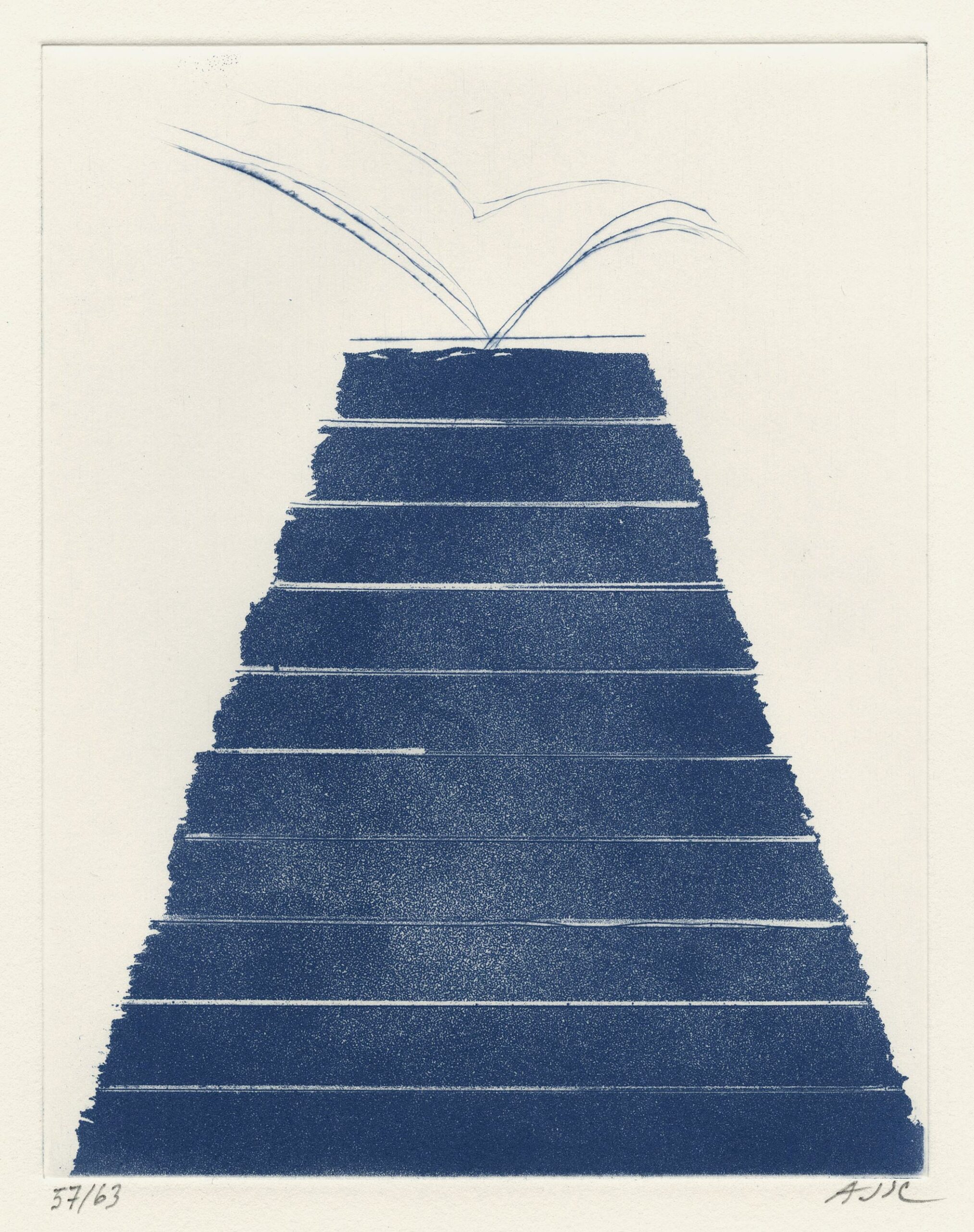 Geneviève ASSE, Message, 2007, Gravure originale à l&rsquo;aquatinte et pointe sèche, Galerie Paul Prouté Paris