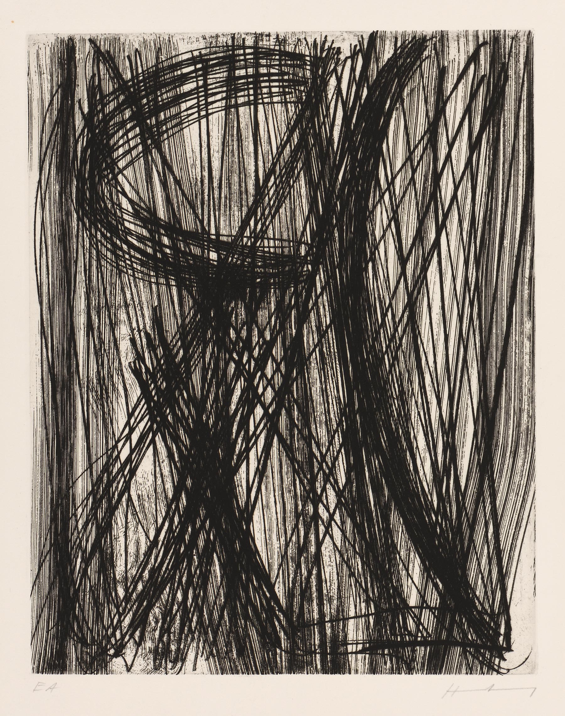 Hans HARTUNG, G 17, 1953, Gravure originale à l&rsquo;eau-forte et aquatinte, Galerie Paul Prouté Paris