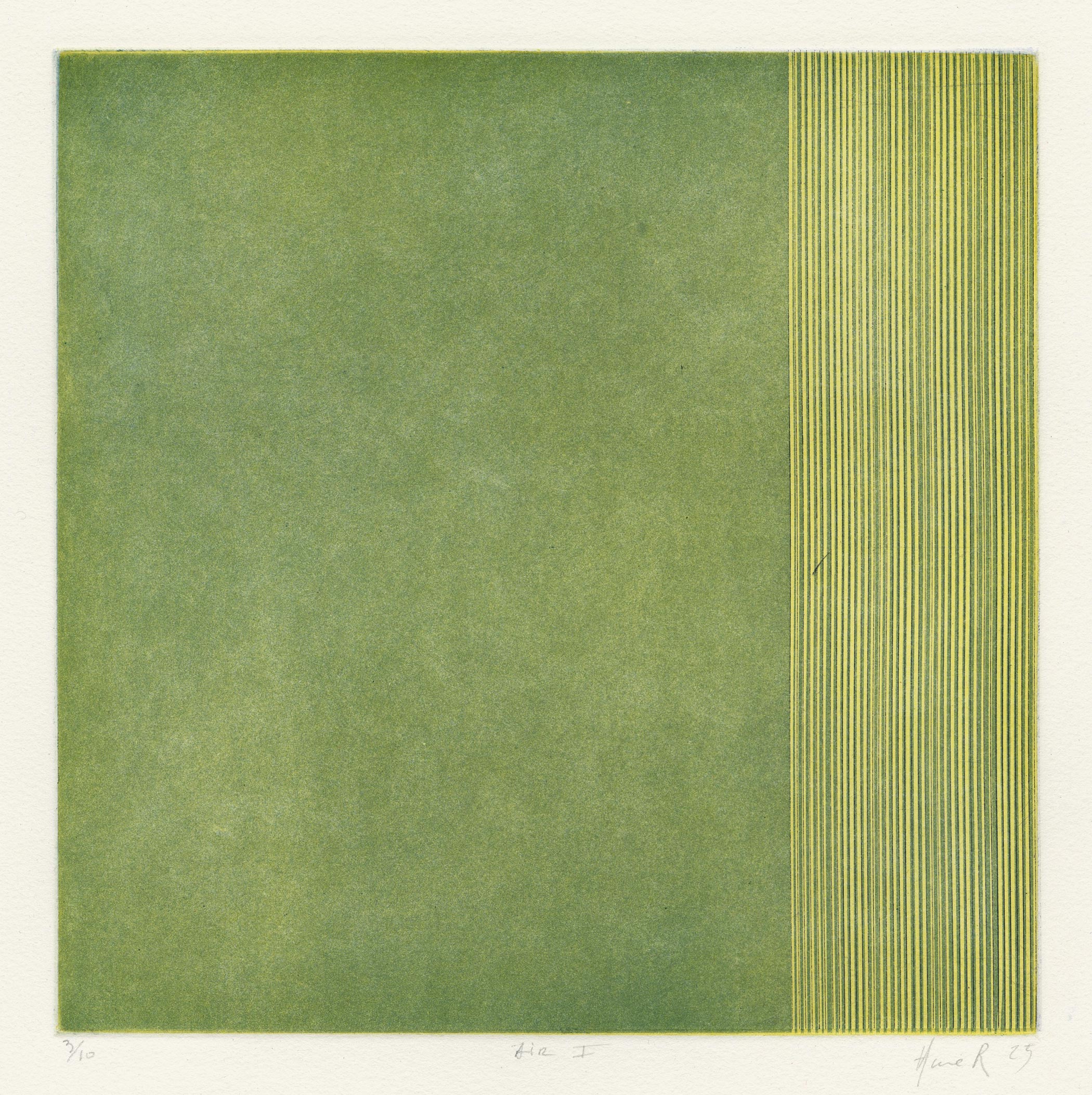 Anne ROLLAND, Air I, 2025, Gravure originale à l&rsquo;eau-forte et aquatinte, trois plaques superposées, Galerie Paul Prouté Paris