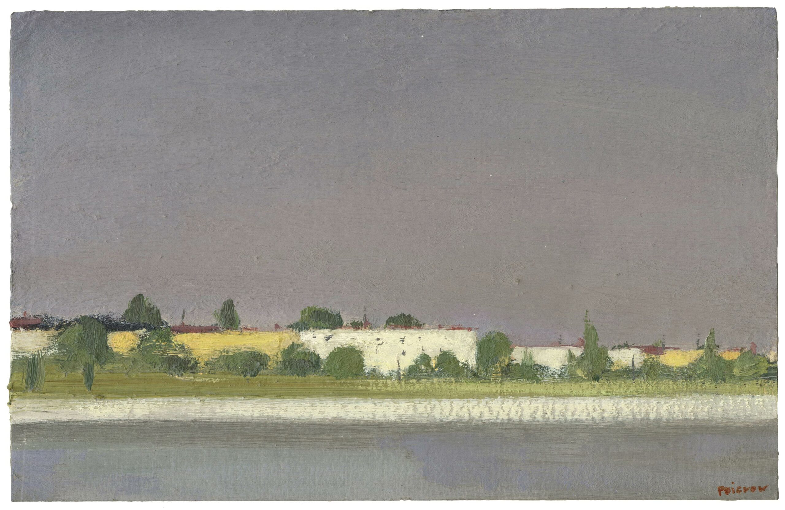 Nicolas POIGNON, City III, 2014, Huile sur carton, Galerie Paul Prouté Paris