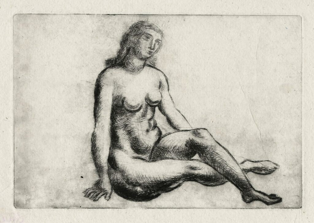 Derain – Nu assis, jambes croisées