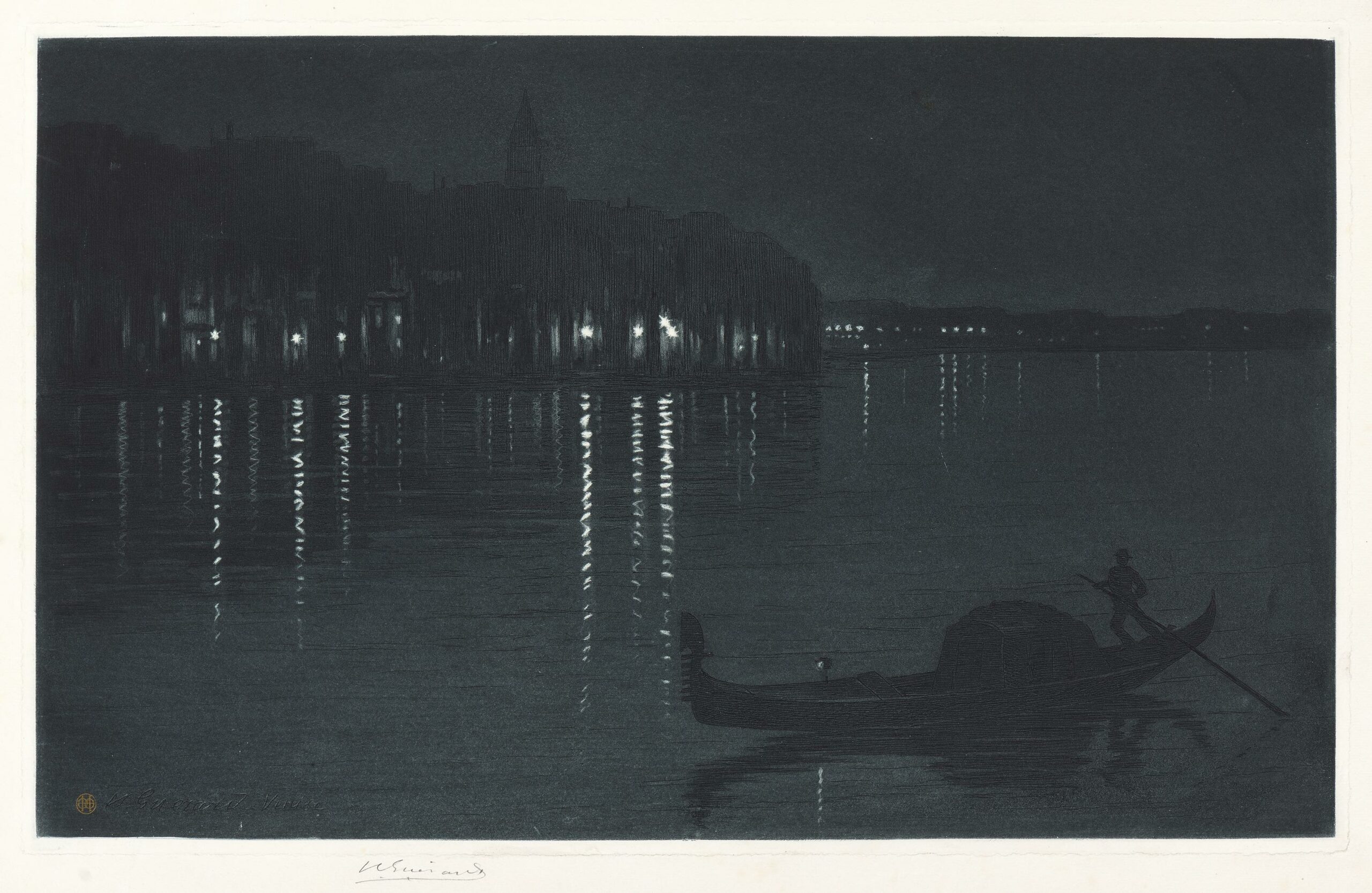Henri GUÉRARD, L’entrée du Grand Canal, près de la Piazetta, 1891, Avant 1891, Galerie Paul Prouté Paris