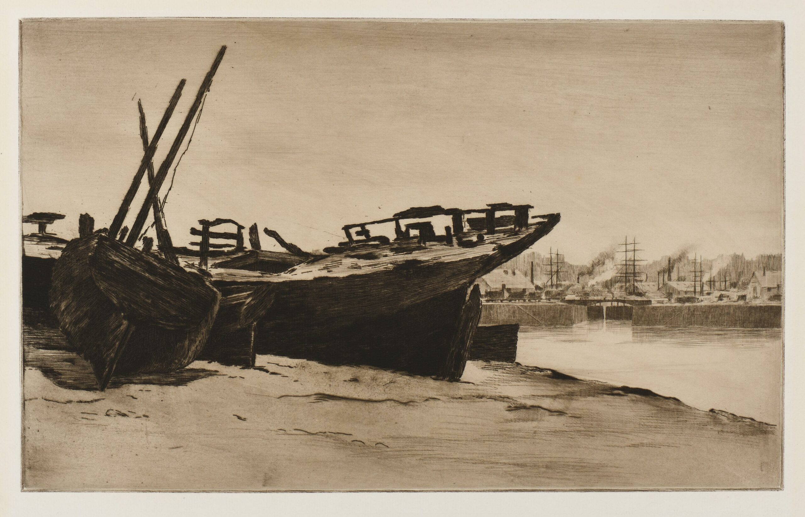 Henri GUÉRARD, Épaves au Pollet (Dieppe), 1888, Avant 1888, Galerie Paul Prouté Paris