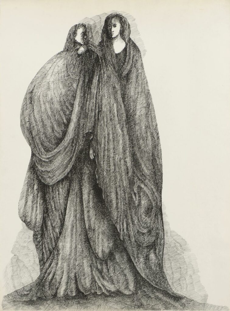 Quiroga – Deux grandes figures drapées