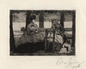 Un banc au parc des Tuileries