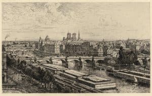 Vue prise du Louvre