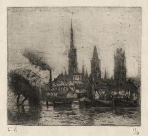Cours-la-Reine ou Bords de la Seine à Rouen