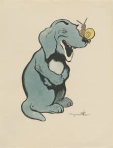 Chien et escargot