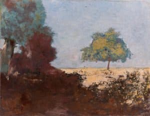 L’Arbre isolé ; à gauche, un boqueteau
