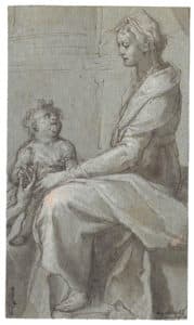 Vierge tenant l’Enfant assis sur ses genoux
