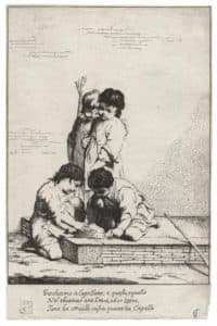 Enfants jouant « à Capeletto »