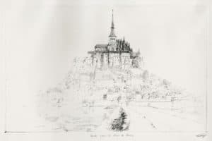 Étude pour le clair de lune (Mont-Saint-Michel)