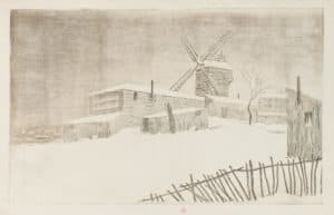 Le Moulin de la Galette, effet de neige