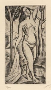 Baigneuse nue debout (Nu aux arbres)