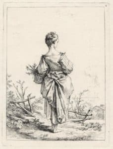 Jeune fille vue de dos