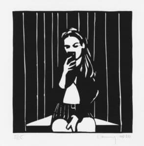 Sans titre (jeune femme assise de face)