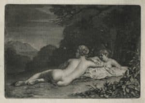 Deux baigneuses nues, scène nocturne